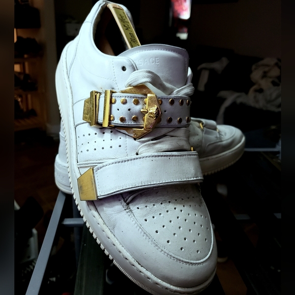 Versace studded leather  sneakers - Picture 3 of 8